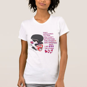 Camiseta Você não pode suportar a tempestade - eu sou a