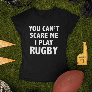 Camiseta Você não pode susto mim rugby do jogo de I