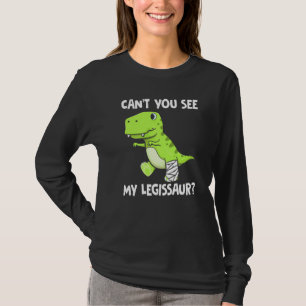 Camiseta Você não pode ver o meu lisssaur quebrado Dinossau