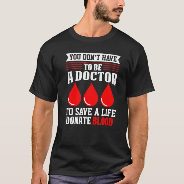 Camiseta Você não precisa ser um médico Dr. Cruz Vermelha S (Frente)