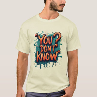 Camiseta Você não sabe tipografia