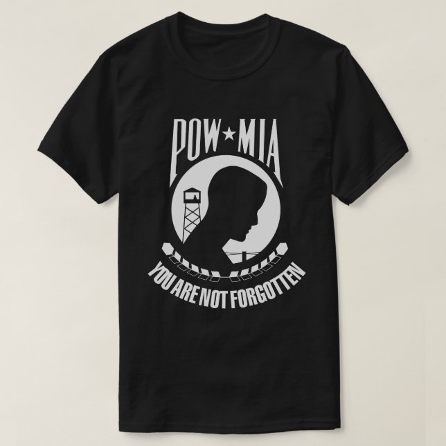 Camiseta Você Não Se Esquece De Pow/MIA (Frente do Design)