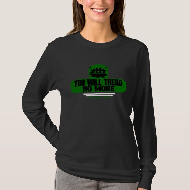 Camiseta Você Não Voltará a Pisar  Libertários Se Unam  8 (Frente)