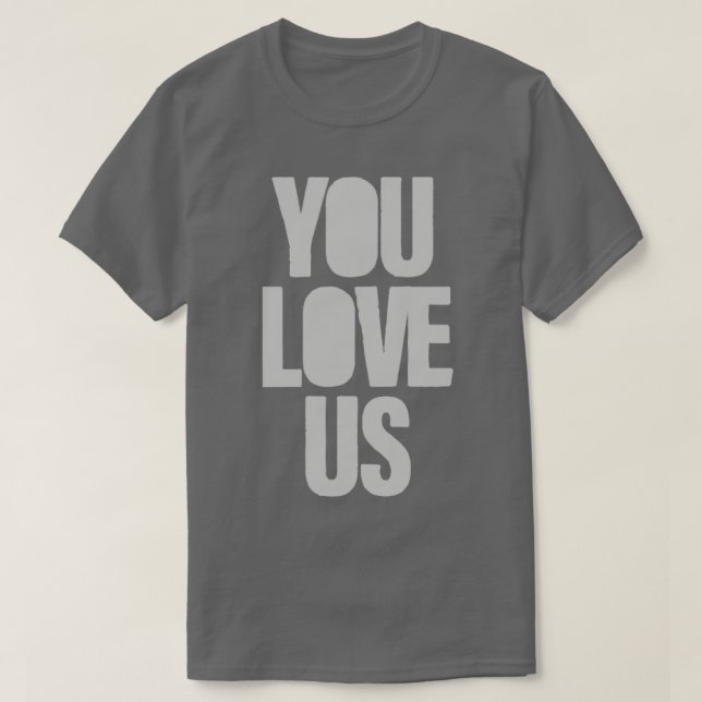 Camiseta Você nos ama de prata (Frente do Design)