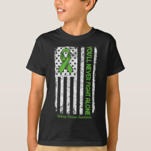 Camiseta Você nunca enfrentará sozinho a doença dos rins ve