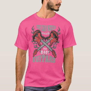 Camiseta Você Nunca Pode Ter Muitas Guitarras Retro Music G