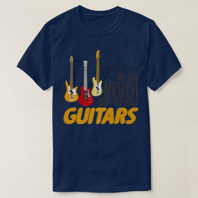 Camiseta Você Nunca Pode Ter Tanta Música Engraçada De Viol (Frente do Design)