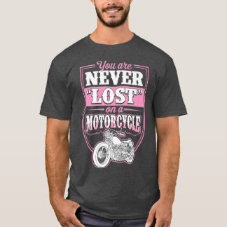 Camiseta Você Nunca Se Perde Em Um Pico Clássico De Moto Q