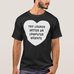 Camiseta VOCÊ OLHOU MELHOR no branco do WEB SITE do