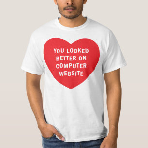 CAMISETA VOCÊ OLHOU MELHOR NO WEB SITE DO COMPUTADOR