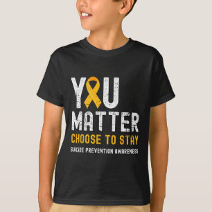 Camiseta Você Opta Por Manter A Prevenção Contra O Suicídio
