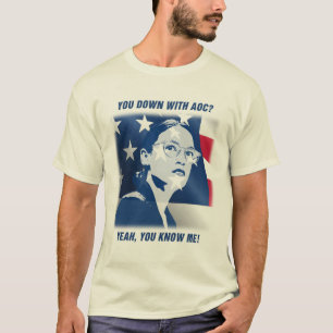 Camiseta Você para baixo com AOC?