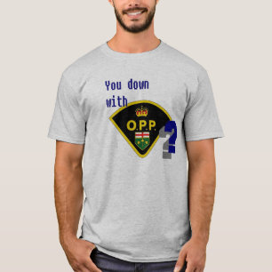 Camiseta Você para baixo com O.P.P?