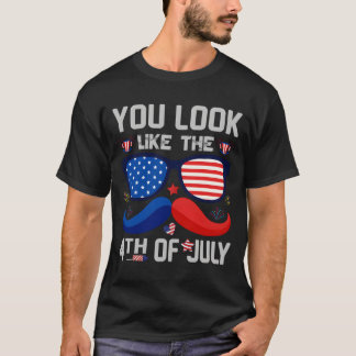 Camiseta Você Parece O Dia 4 De Julho Bandeira Americana