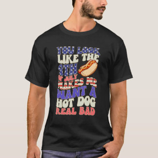 Camiseta Você Parece Que 4 De Julho Me Dá Vontade De Comer