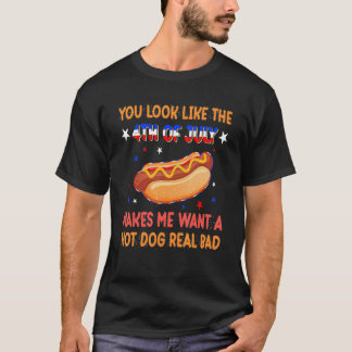 Camiseta Você Parece Que 4 De Julho Me Dá Vontade De Comer
