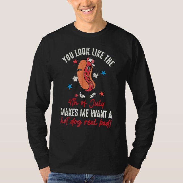 Camiseta Você Parece Que 4 De Julho Me Dá Vontade De Comer  (Frente)