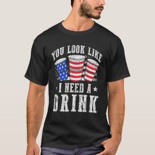 Camiseta Você Parece Que Preciso De Uma Bebida De Branco Ve
