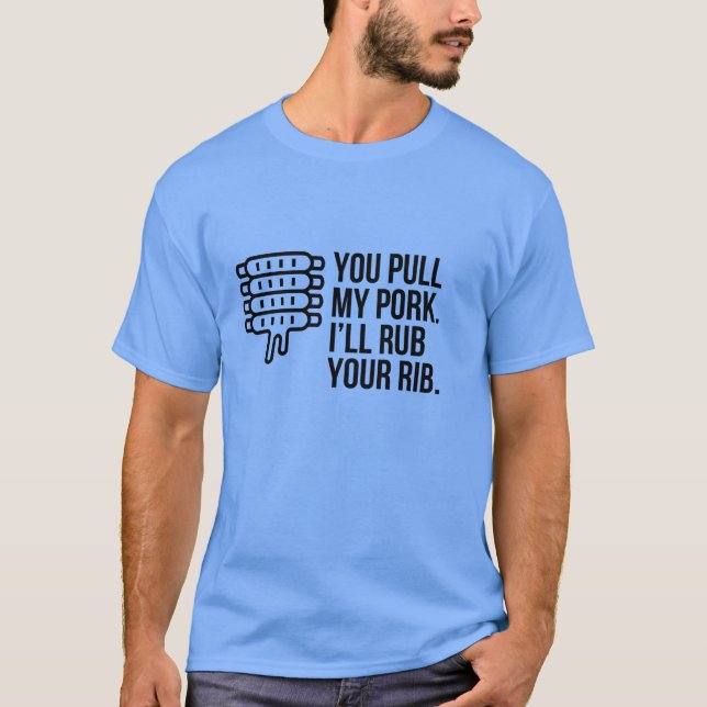 CAMISETA VOCÊ PEGA MEU PORCO EU VOU ARRUBAR A SUA CARNE (Frente)