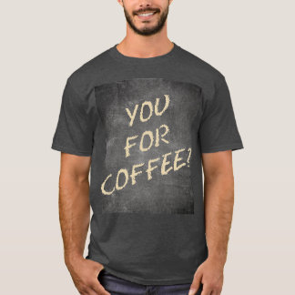 Camiseta Você Pelo Café Ultimate Pergunta Amarelo Chalk Bla