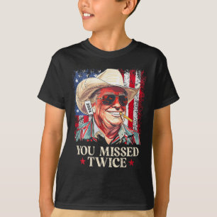 Camiseta Você Perdeu Duas Vezes O Vaqueiro Ocidental Trump