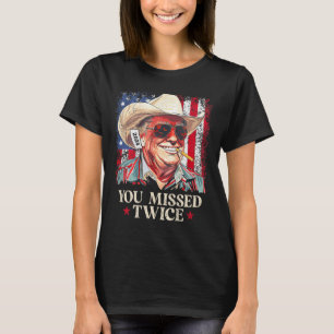 Camiseta Você Perdeu Duas Vezes O Vaqueiro Ocidental Trump