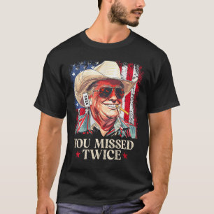 Camiseta Você Perdeu Duas Vezes O Vaqueiro Ocidental Trump