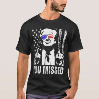 Camiseta Você Perdeu Trump 2024 US Flag Funny (fron)