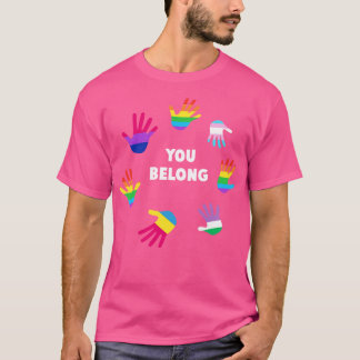 Camiseta Você pertence ao Gift do Suporte LGBTQ LGBT para T