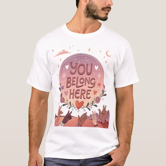 Camiseta Você Pertence Aqui (Frente)