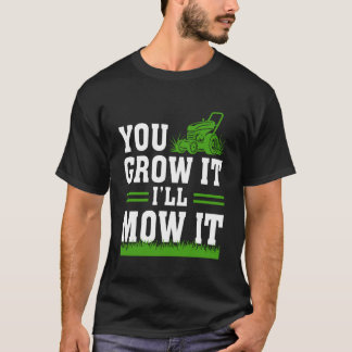 Camiseta Você Planta Eu Coto Segadora de Grama Cortador de