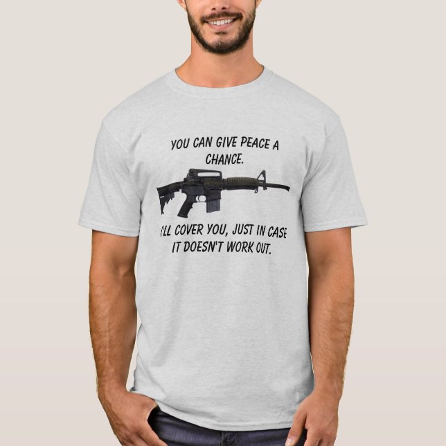 Camiseta VOCÊ pode dar a paz uma possibilidade… (Frente)