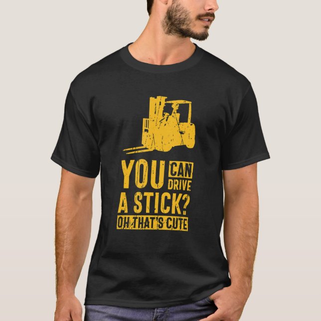 Camiseta Você pode dirigir um palito Oh isso é uma bela emp (Frente)
