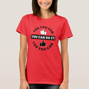 Camiseta Você pode fazer isso (vermelho)