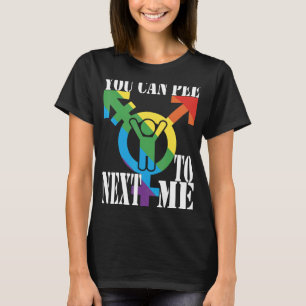 Camiseta Você pode fazer xixi perto de mim, mulher macho bi
