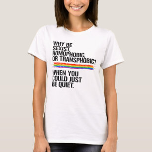 Camiseta Você pode ficar quieto