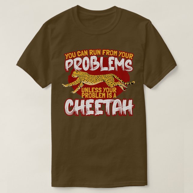 Camiseta Você Pode Fugir De Seus Problemas A Menos Que Seja (Frente do Design)