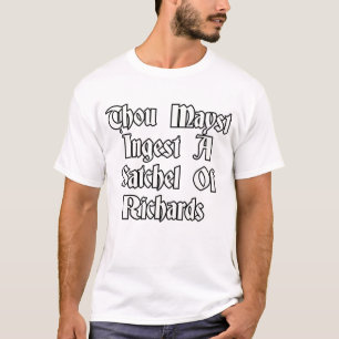 Camiseta Você pode ingerir uma sacola de Richards