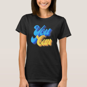 Camiseta Você pode inspirar citar afirmações positivas