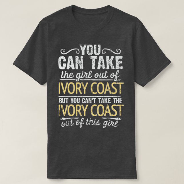 Camiseta Você Pode Levar A Menina Para Fora Da Costa Do Mar (Frente do Design)