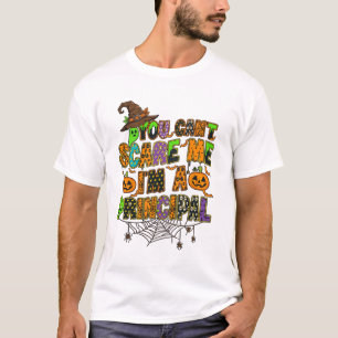 Camiseta Você Pode Me Assustar Diretor Abóbora de Halloween
