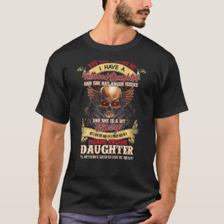 Camiseta Você Pode Me Assustar Eu Tenho Uma Filha Tatuada E