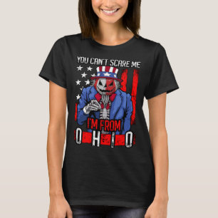 Camiseta Você pode me assustar no Ohio, tio Sam Gothic