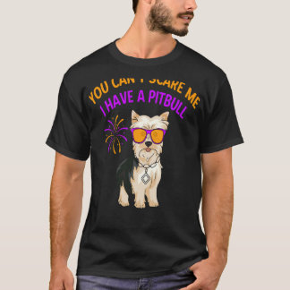 Camiseta Você Pode Me Assustar Que Eu Tenho Um Pitbull