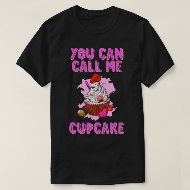 Camiseta Você Pode Me Chamar De Cupcake Chef Batedor De Far (Frente do Design)