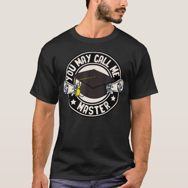 Camiseta Você Pode Me Chamar De Mestre Engraçado Universitá (Frente)