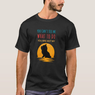Camiseta Você pode me dizer o que você não é meu Shih Tzu