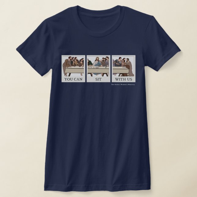 Camiseta Você Pode Sentar Conosco (Postura )