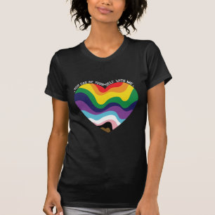 Camiseta Você Pode Ser Você Mesmo Comigo LGBT Transgênero G