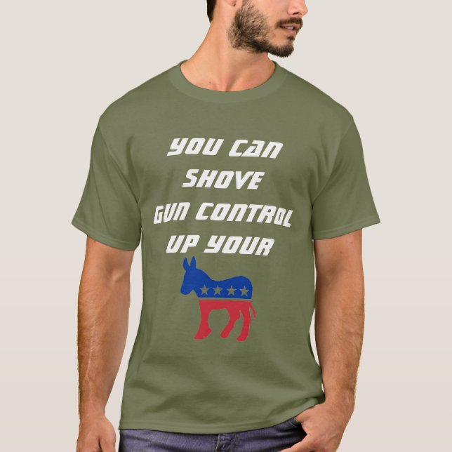 CAMISETA VOCÊ PODE T-SHIRT DO CONTROLO DE ARMAS DO EMPURRÃO (Frente)